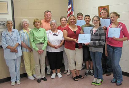 2012 American Legion Auxiliary Essay Contest Participants