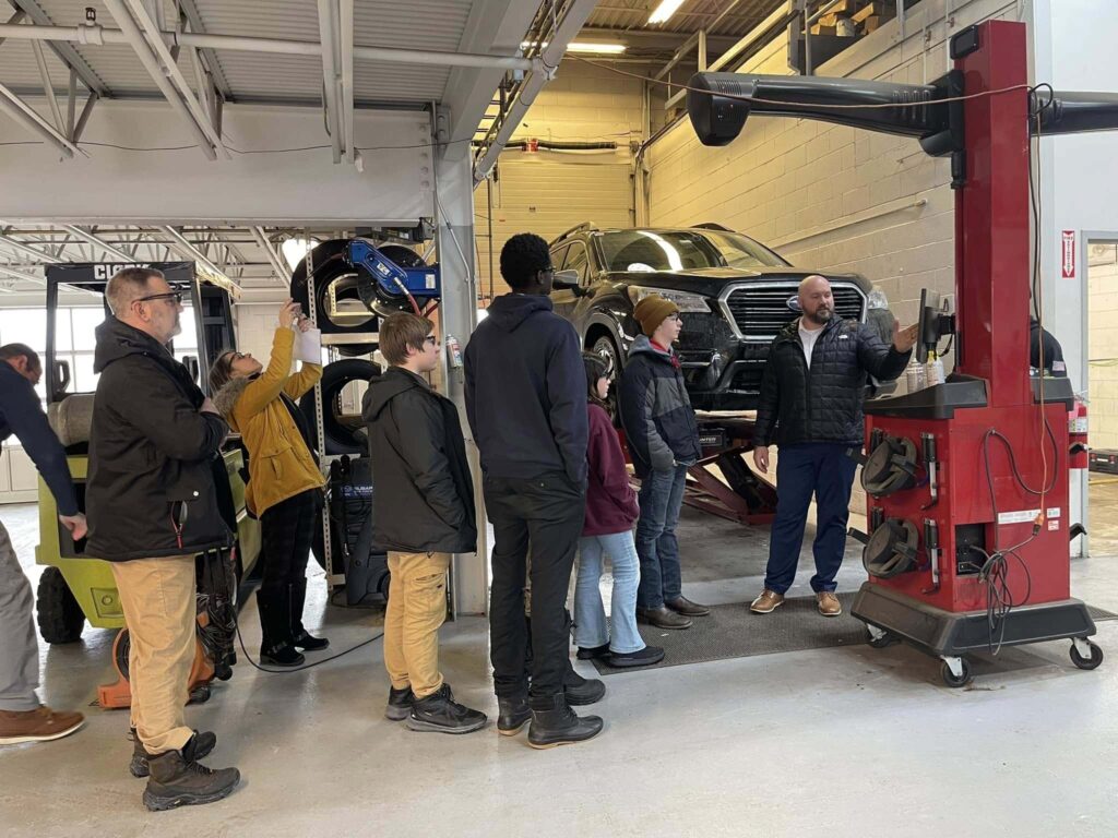 Students visit Subaru of Keene