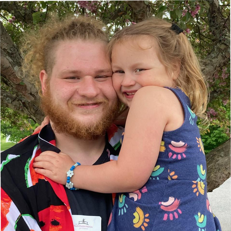 John D Harris with daughter